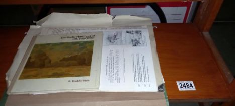 Two Franklin White pencil sketches and other related items