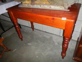 An old pine side table, COLLECT ONLY.