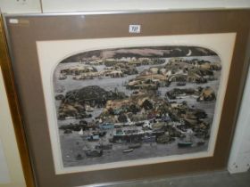 Graham Clarke ( b.1941) A large pencil signed & titled limited edition hand coloured etching