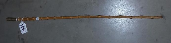 A World War One WW1 RFC Royal Flying Corps silver topped swagger stick / cane
