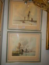 A good pair of framed and glazed water colours, COLLECT ONLY.