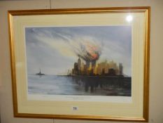 Ashley Jackson(b.1940) A pencil signed & numbered print 69/250 entitled 'The Day The World Changed'