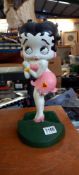 A cast iron door stop figure of Betty Boop