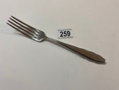 An Adolf Hitler fork, marked AH, WMF 90, (approx 67g)