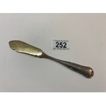 An Adolf Hitler gilded knife marked AH, Wellner 100, (approx 33.9g)