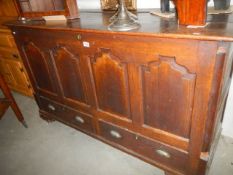 A large period mule chest in need of restoration, COLLECT ONLY.