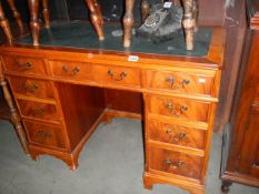 A double pedestal desk, COLLECT ONLY.