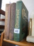 Three volumes of Chatterbox, 1886, 1903 and 1905.