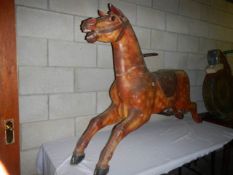 A large late Victorian carved fairground horse, COLLECT ONLY.