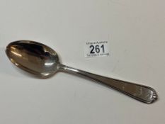 An Adolf Hitler spoon, marked AH, Wellner 90, (approx 76g)
