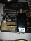 A rare and unusual Mignon antique typewriter, needs attention.