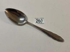 An Adolf Hitler spoon, marked AH, WMF 90, (approx 84.26g)
