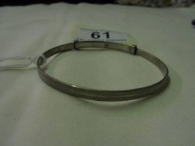 A child's silver bracelet, 6.3 grams.