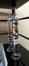 2 Galileo thermometers COLLECT ONLY