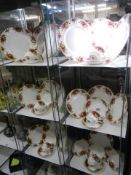 Approximately 30 pieces of Royal Albert Old Country Roses table ware, COLLECT ONLY.
