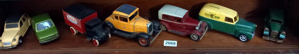 A Polistil Fiat 126 & Citroen 2CV Hubley Ford model A etc.