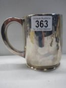 A silver tankard marked P.F.M.A (Pressed Felt Manufacturers Association), approximately 400 grams