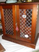 A good quality lead glazed coin collectors cabinet. COLLECT ONLY.