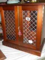 A good quality lead glazed coin collectors cabinet. COLLECT ONLY.