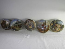 Five pot lids including Wimbledon July 2nd 1860 and other rare examples.