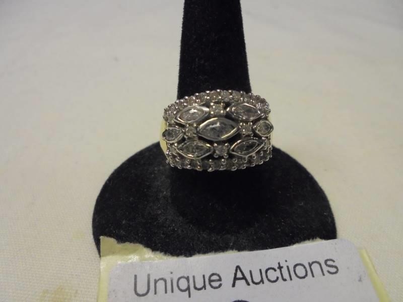 An 18ct yellow gold diamond ring, size M, 8.5 grams. - Image 2 of 3