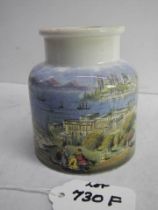 A Prattware jar 'Constantinople The Golden Horn' 3" tall.