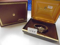 A boxed Bulova Accution ladies wrist watch.