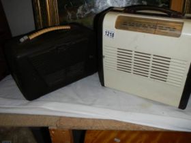 Two 1950's radio's.
