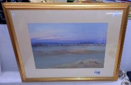A framed and glazed watercolour rural scenes by W. B Thomas