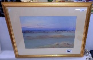 A framed and glazed watercolour rural scenes by W. B Thomas