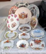 A selection of commemorative Victorian Edwardian collectors plates