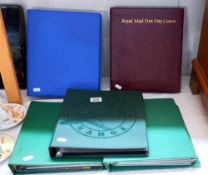Five folders of first day covers including some rare examples
