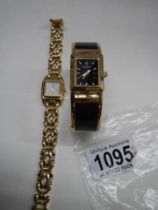 An Accurist ladies wrist watch and a Caravella ladies wrist watch.