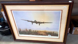 A framed and glazed limited edition print 90/1500 signed Thomas Gower 'Early morning return' COLLECT