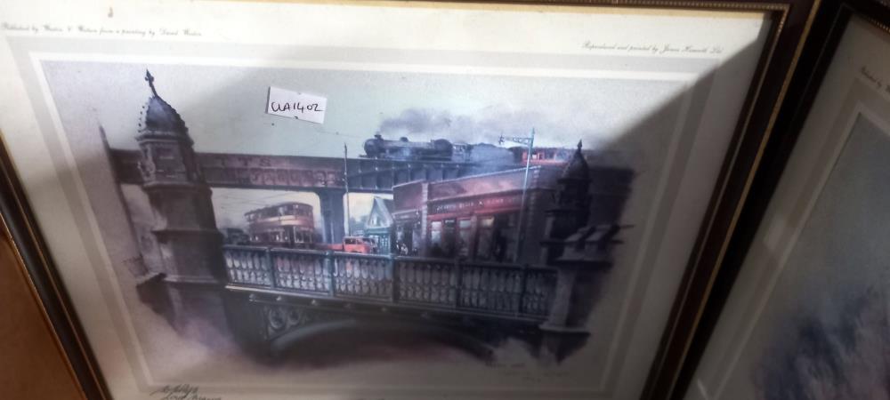 Eight framed and glazed prints including London scenes, COLLECT ONLY - Image 2 of 9