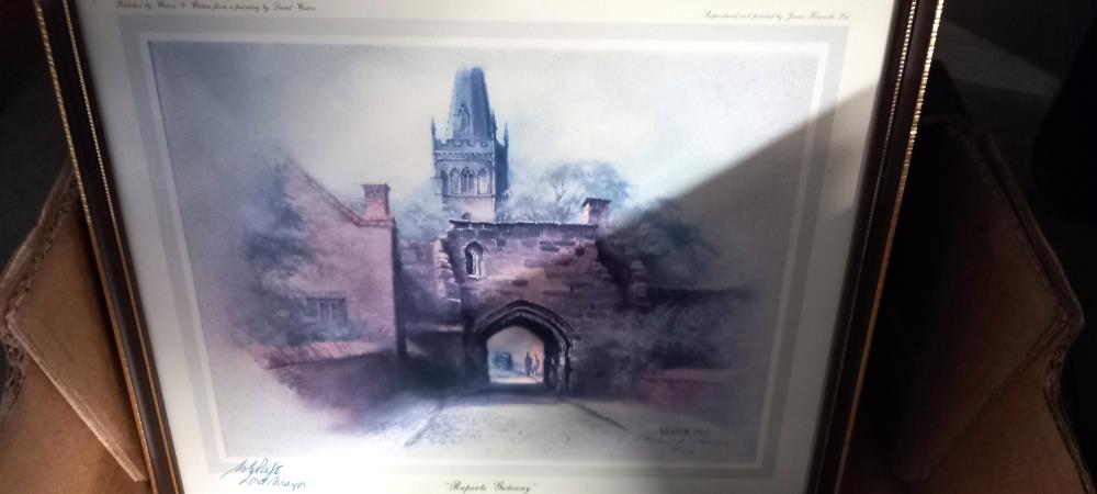 Eight framed and glazed prints including London scenes, COLLECT ONLY - Image 3 of 9