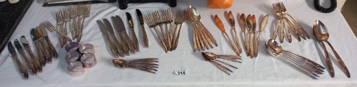 A 56 piece cutlery set