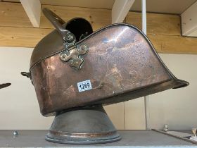 A copper coal scuttle (purportedly from offices of Mayor of Maidstone) COLLECT ONLY