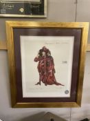 A framed and glazed Maria Bjornson print from Phantom of the Opera The Grand Staircase COLLECT ONLY