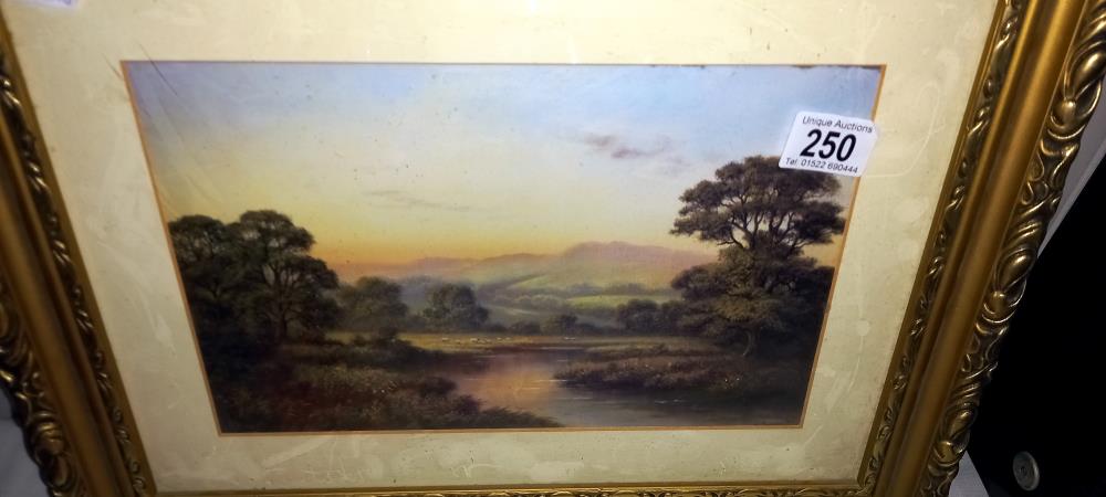 A vintage gilt framed print of country side - Image 2 of 2