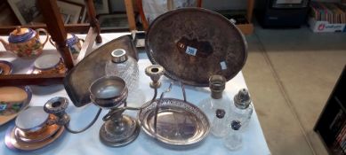 A quantity of silver plate etc