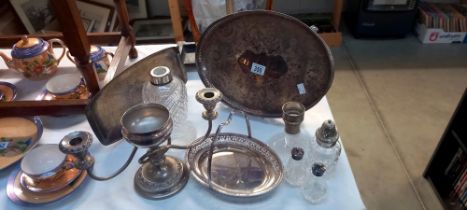 A quantity of silver plate etc