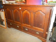 A period mule chest in need of some restoration, COLLECT ONLY.