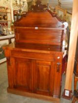 A Victorian mahogany chiffioniere, COLLECT ONLY.