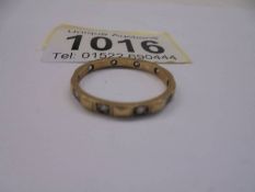 A 9ct gold eternity ring, size O, 1066 grams.