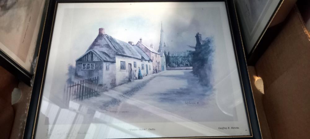 Eight framed and glazed prints including London scenes, COLLECT ONLY - Image 6 of 9