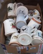 A quantity of assorted tankards and mugs COLLECT ONLY