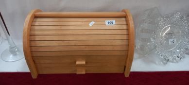 A wooden bread bin COLLECT ONLY
