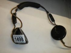 A set of vintage headphones.