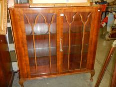 An astragal glazed display cabinet, COLLECT ONLY.